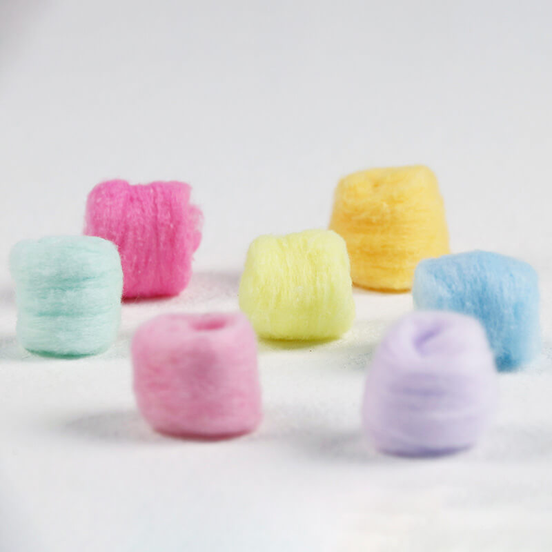 colorful cotton ball